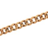 Victorian 9ct rose gold bracelet, 20cm in length, 12.5g - this lot is sold without buyer?s