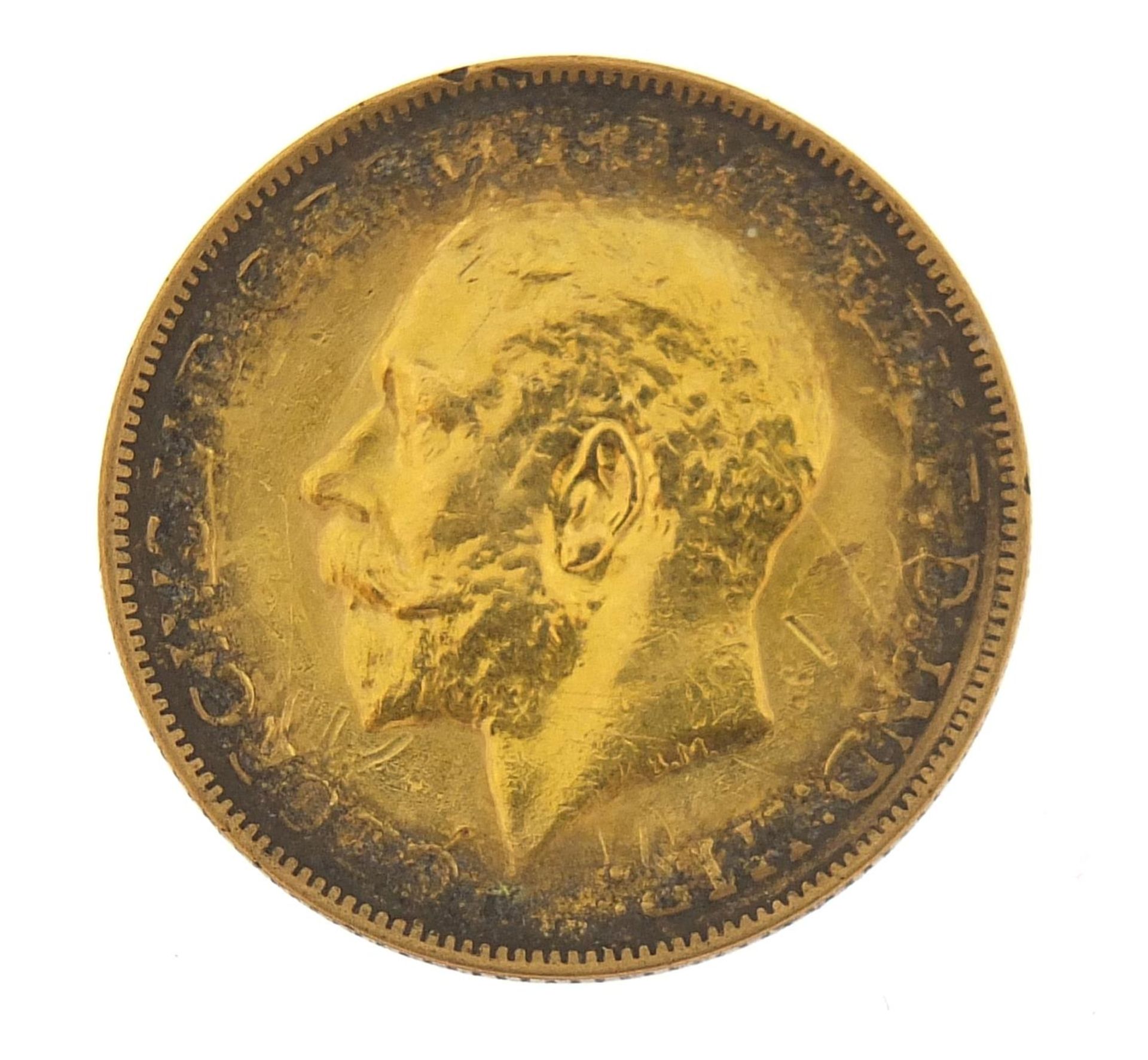 George V 1918 gold sovereign, Melbourne mint - this lot is sold without buyer?s premium, the - Image 2 of 3