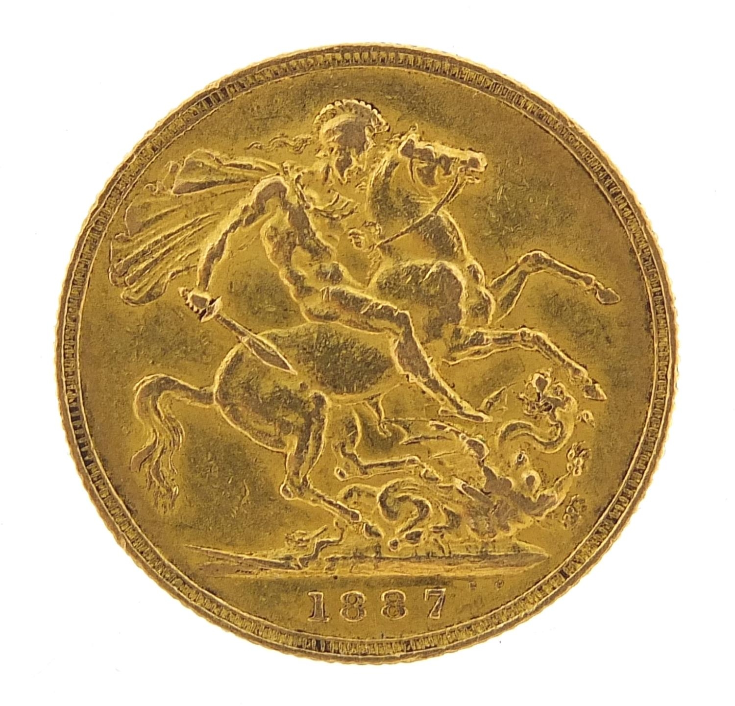 Queen Victoria Jubilee Head 1887 gold sovereign - this lot is sold without buyer?s premium, the