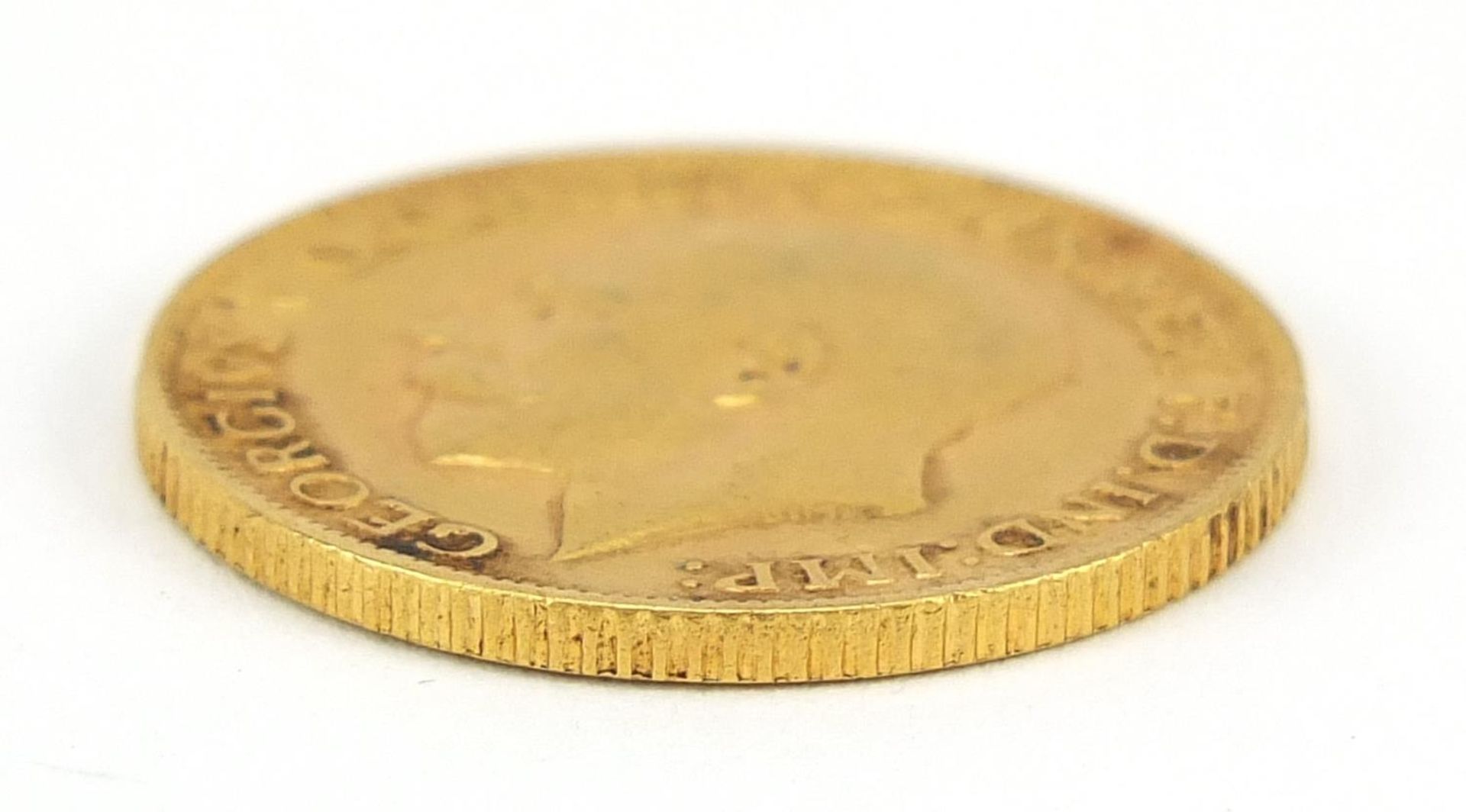 George V 1913 gold sovereign - this lot is sold without buyer?s premium, the hammer price is the - Image 3 of 3