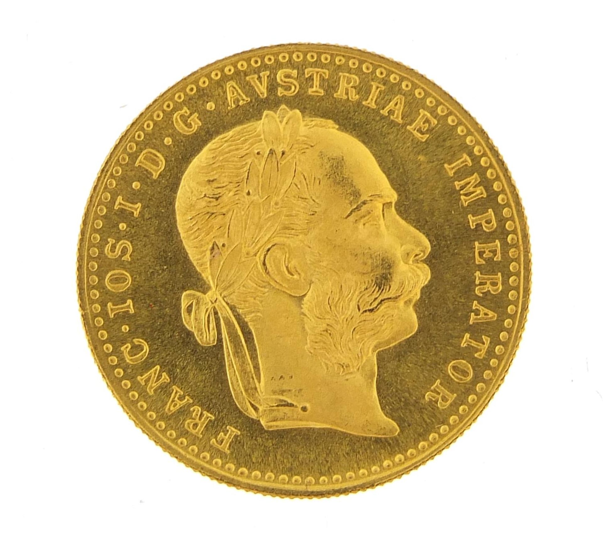 Austro Hungarian 1915 1 ducat gold coin, 3.5g - this lot is sold without buyer?s premium, the hammer - Image 2 of 3