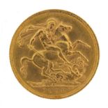 Edward VII 1908 gold sovereign, Melbourne mint - this lot is sold without buyer?s premium, the