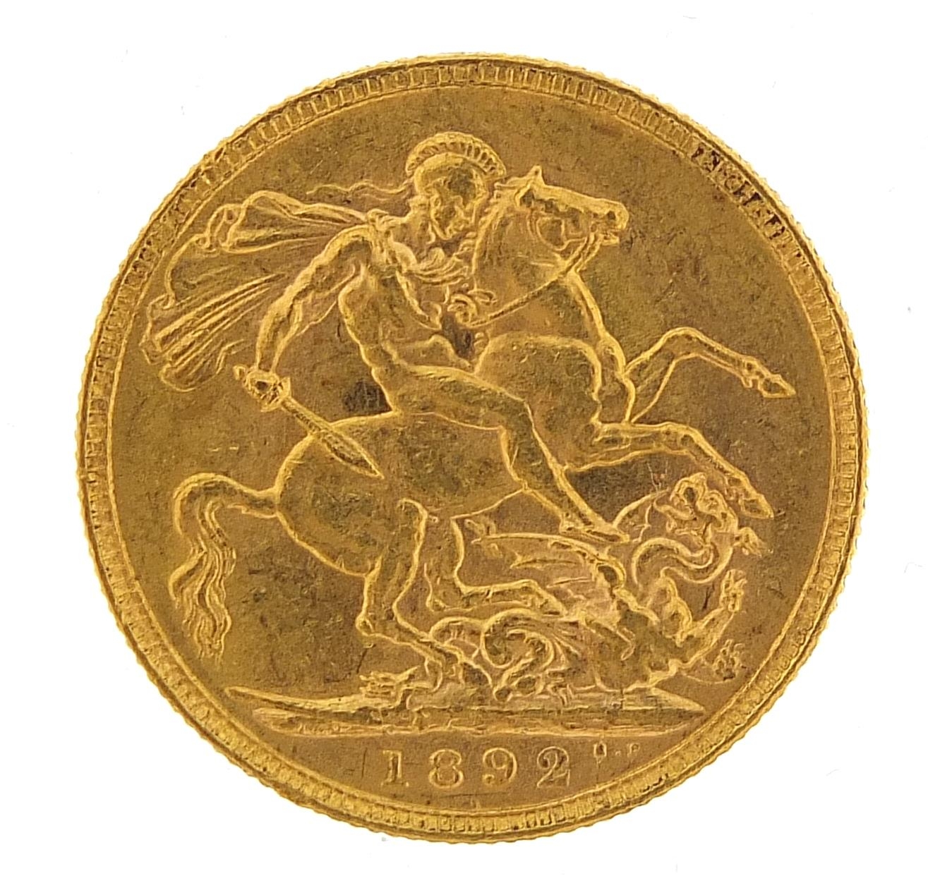 Queen Victoria Jubilee Head 1892 gold sovereign - this lot is sold without buyer?s premium, the