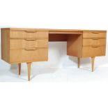 RETRO VINTAGE 1970S TEAK WOOD WRITING TABLE DESK B