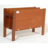 1960’S GUY ROGER TEAK WOOD MAGAZINE RACK