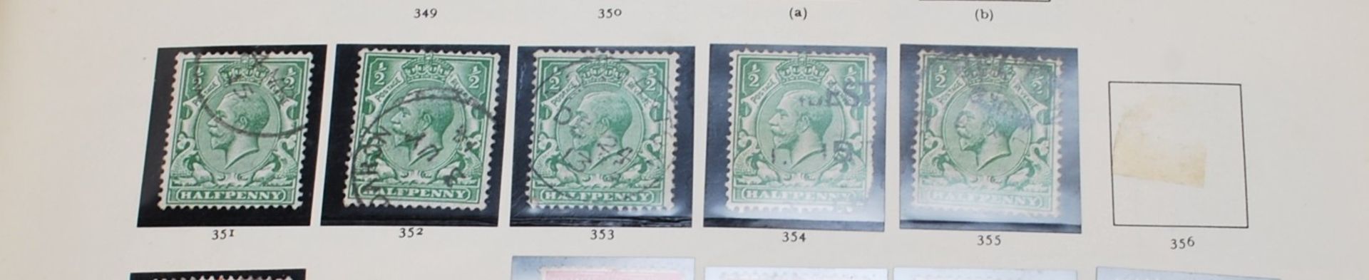 VICTORIAN AND LATER STAMP COLLECTION OVER THREE ALBUMS - Bild 2 aus 11