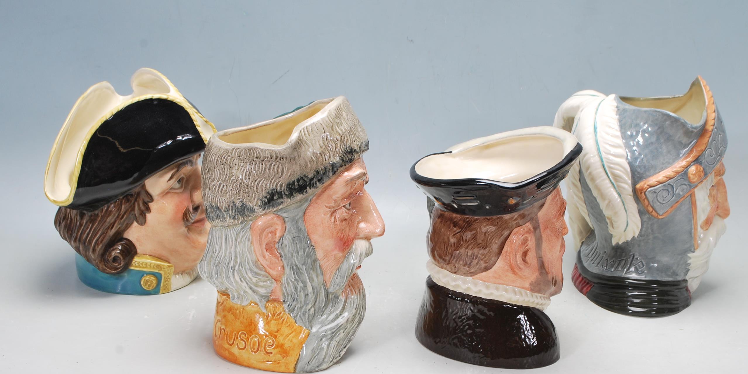 FOUR ROYAL DOULTON CHARACTER JUGS / TOBY JUGS - Image 2 of 6