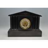 VICTORIAN HAC 8 DAY SLATE MANTEL CLOCK