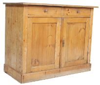 ANTIQUE VICTORIAN PINE KITCHEN CUPBOARD