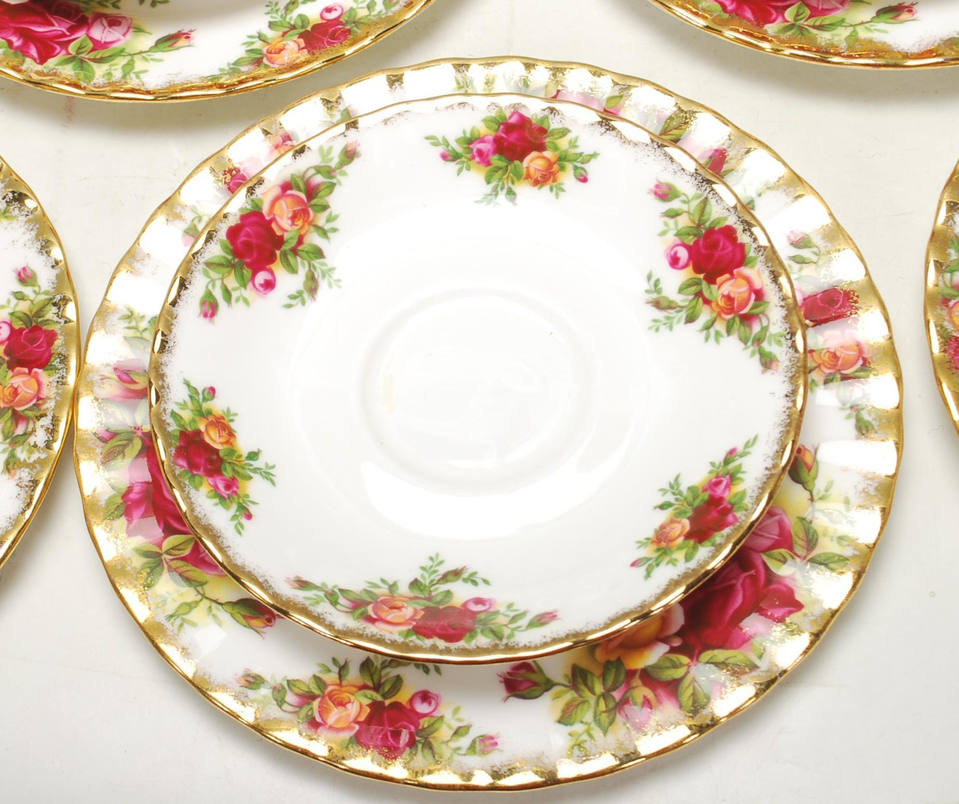 ROYAL ALBERT OLD COUNTRY ROSES COFFEE SET - TEA SERVICE - Image 3 of 8