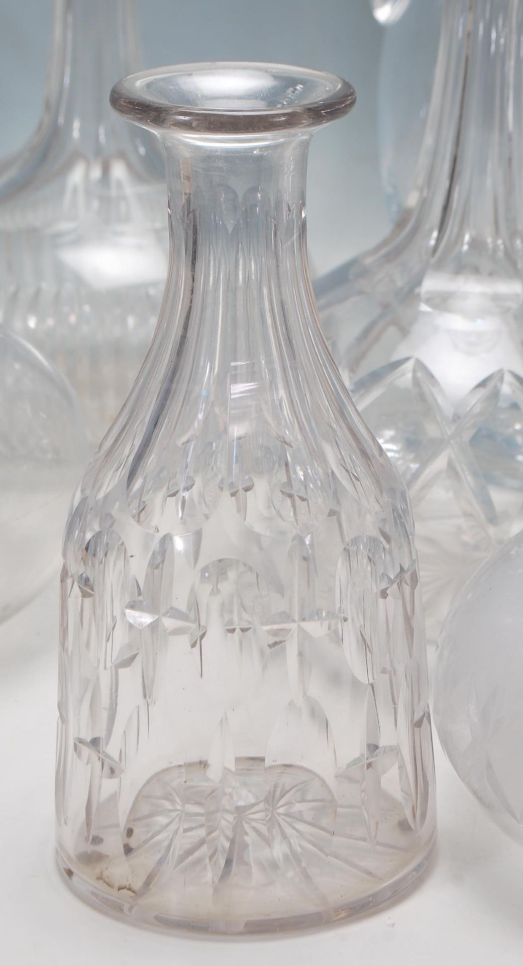 NINE 19TH CENTURY VICTORIAN CUT GLASS DECANTERS - Image 2 of 7