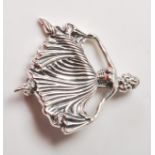 A SILVER BALLROOM DANCER BROOCH