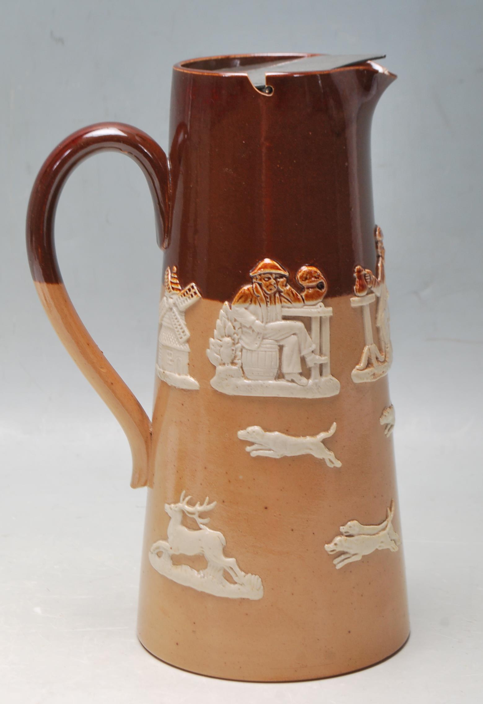 EARLY 20TH CENTURY ROYAL DOULTON WINE EWER - Image 3 of 10