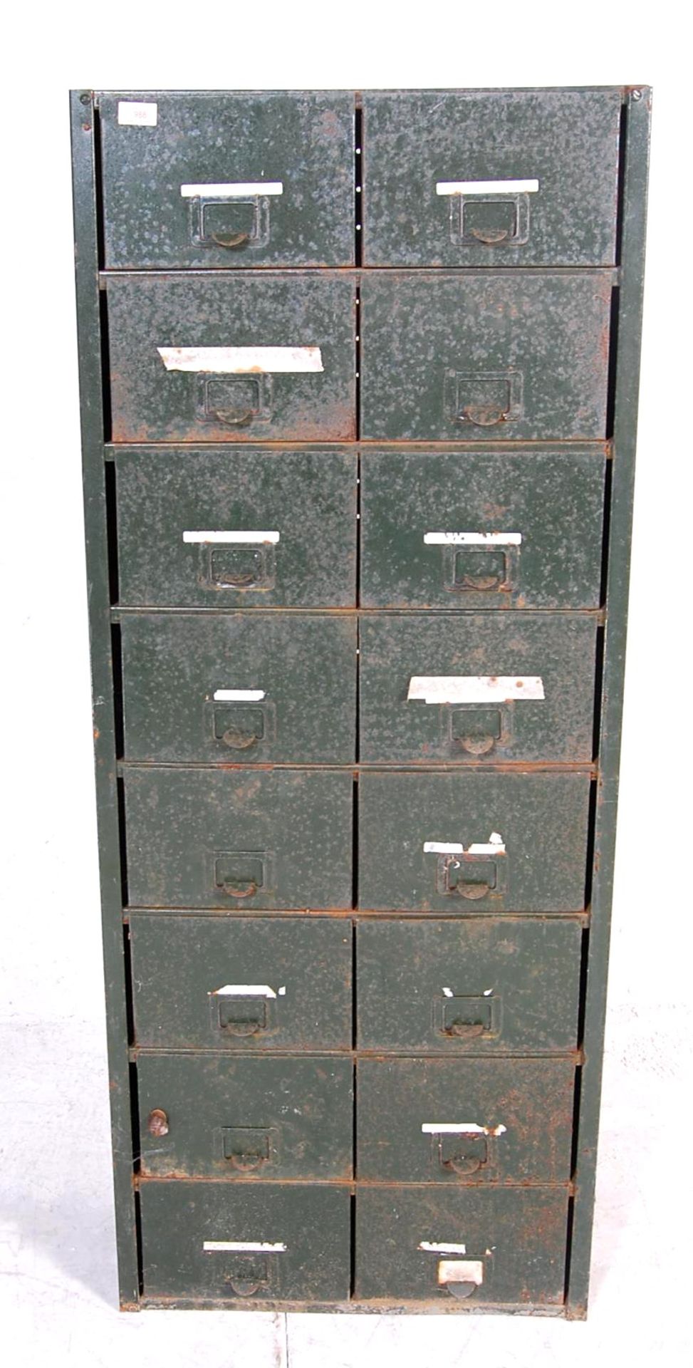 MID CENTURY FACTORY INDUSTRIAL ENGINEER DRAWERS - Image 2 of 4