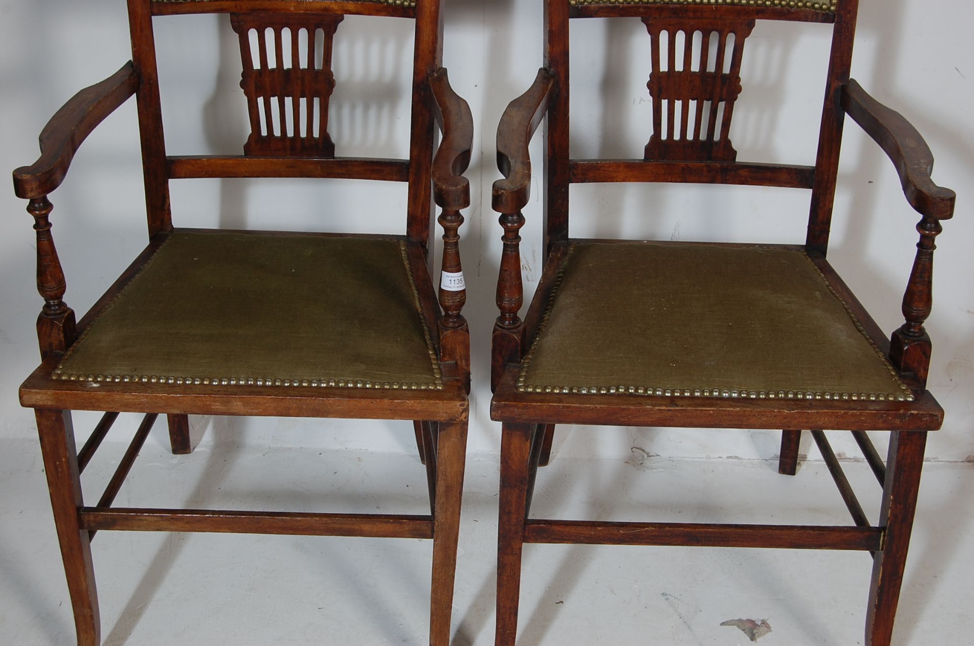 TWO 19TH CENTURY LATE VICTORIAN BEDROOM CHAIRS - Image 3 of 5