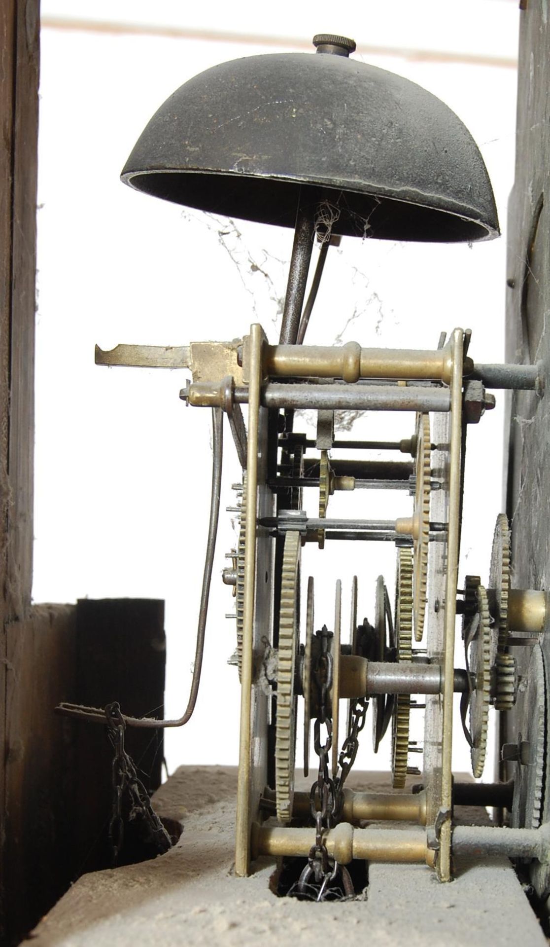 EARLY VICTORIAN BRASS FACED LONGCASE CLOCK BY J WAKEFIELD OF AYTON BANKS - Image 5 of 5