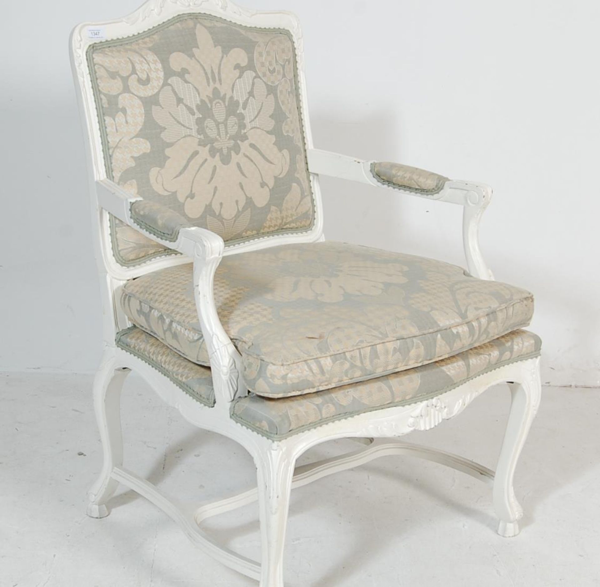 20TH CENTURY LOUIS XVI STYLE ARMCHAIR - Image 2 of 5