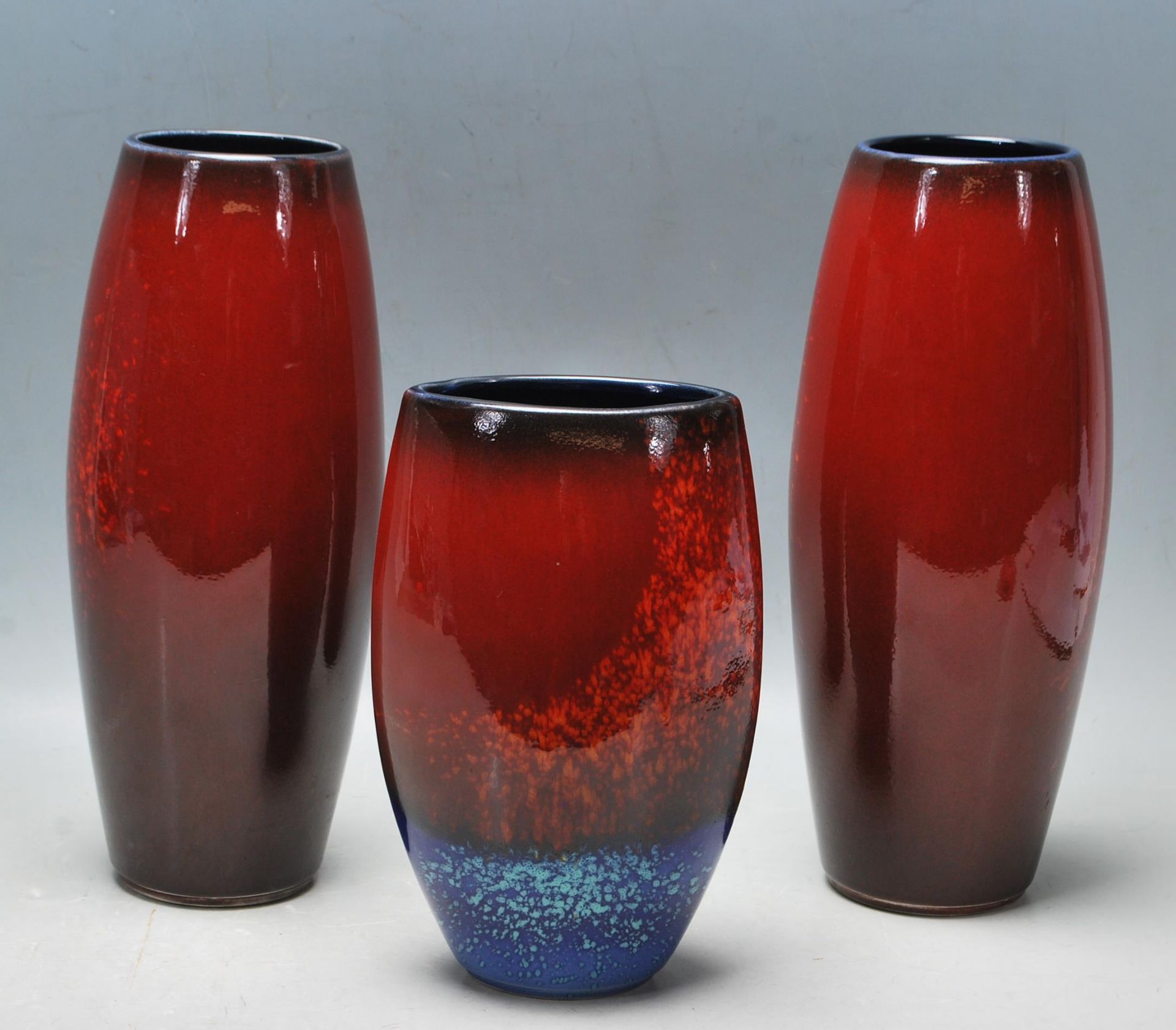 THREE RETRO ALAN CLARKE STUDIO ART VASES - Image 3 of 6