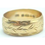 9CT GOLD LONDON HALLMARKED BAND RING