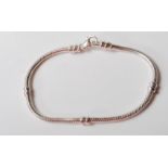 LADIES SILVER SNAKE BRACELET