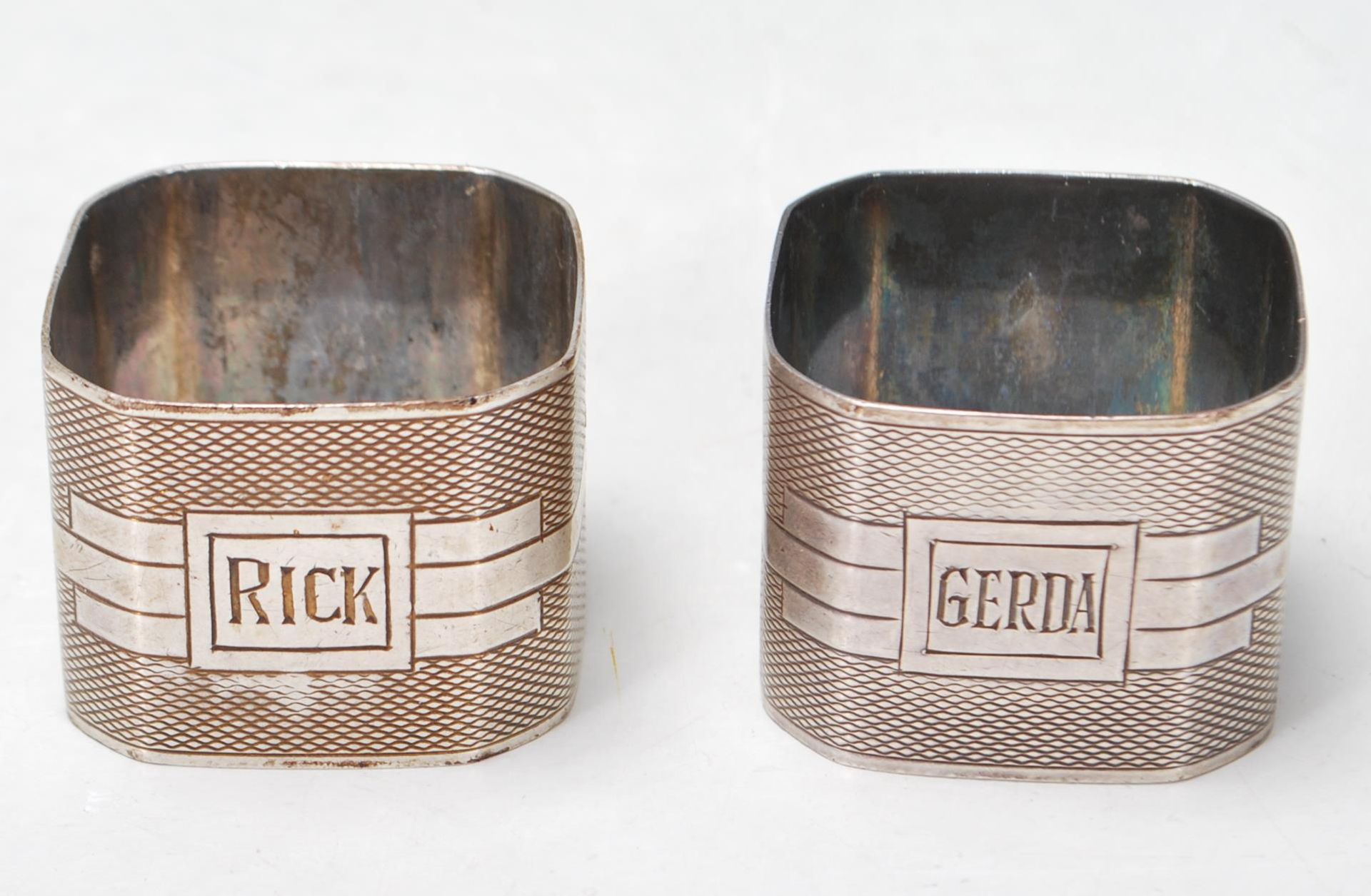 PAIR OF SILVER I.S GREENBERG & CO NAPKIN RING - Image 2 of 4