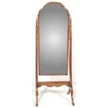 QUEEN ANNE MAHOGANY CHEVAL DRESSING MIRROR