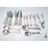 SET OF HALLMARKED STERLING SILVER CUTLERY BY CARRS