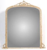 LARGE 19TH CENTURY NAVAL GILT WOOD & GESSO MIRROR