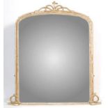 LARGE 19TH CENTURY NAVAL GILT WOOD & GESSO MIRROR