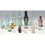 LARGE QUANTITY OF 19TH AND 20TH CENTURY GLASS BOTTLES