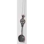 SILVER SPOON PENDANT NECKLACE