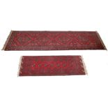 TWO VINTAGE PERSIAN ISLAMIC RUGS