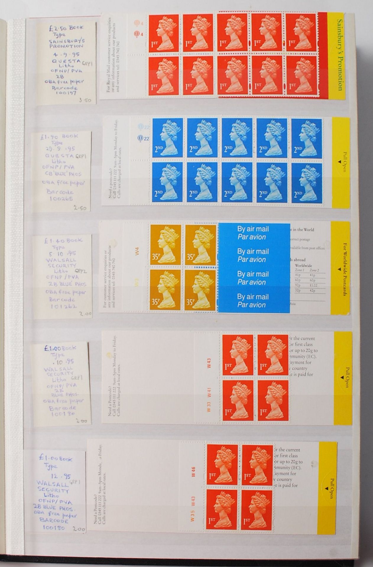 QUANTITY OF 1ST AND 2ND CLASS STAMPS BOOKLETS - £800+