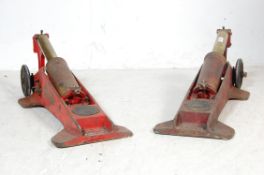 2 VINTAGE KISMET TROLLEY COMPRESSORS - CAR JACKS