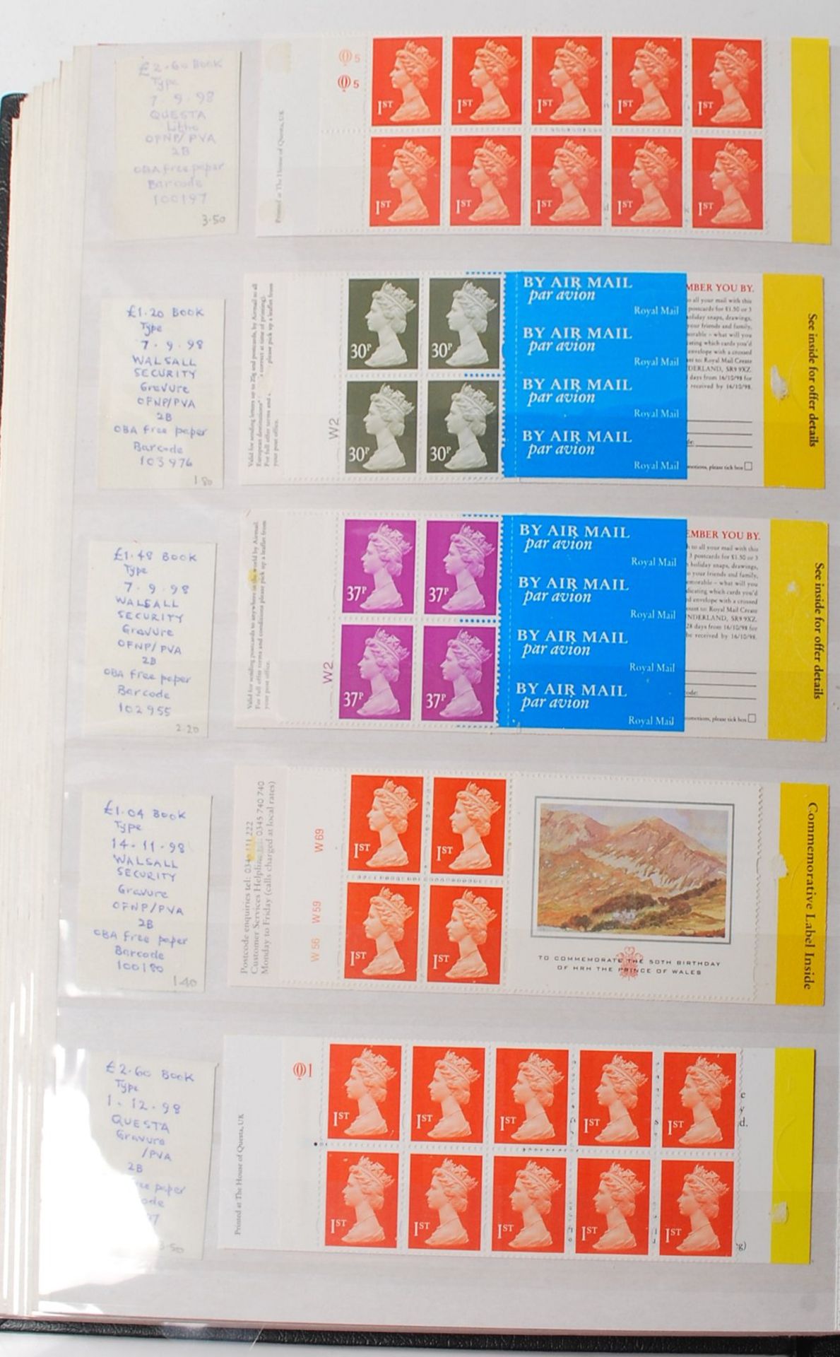 QUANTITY OF 1ST AND 2ND CLASS STAMPS BOOKLETS - £800+ - Bild 6 aus 16