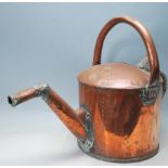 LARGE VICTORIAN 19TH CENTURY COPPER WATERING CAN