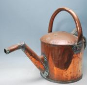 LARGE VICTORIAN 19TH CENTURY COPPER WATERING CAN