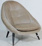 RETRO 1950’S EASY CHAIR / TUB CHAIR WITH BUTTON BACKREST
