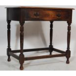 VICTORIAN 19TH CENTURY OAK LOWBOY WRITING DESK