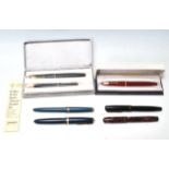 COLLECTION OF LATE 20TH CENTURY VINTAGE FOUNTAIN PENS