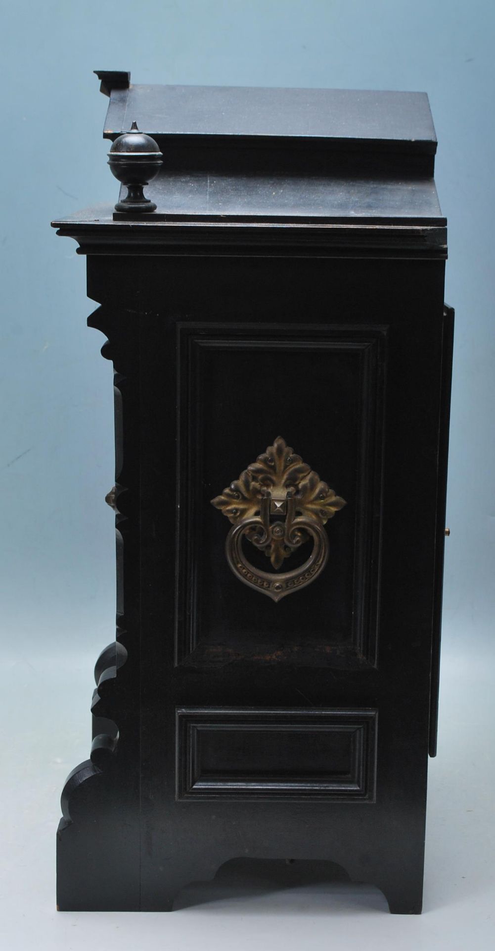 19TH CENTURY LENZKIRCH EBONISED MANTEL BRACKET CLOCK - Image 12 of 12