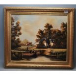 20TH CENTURY KEN HAMMOND OIL PAINTING