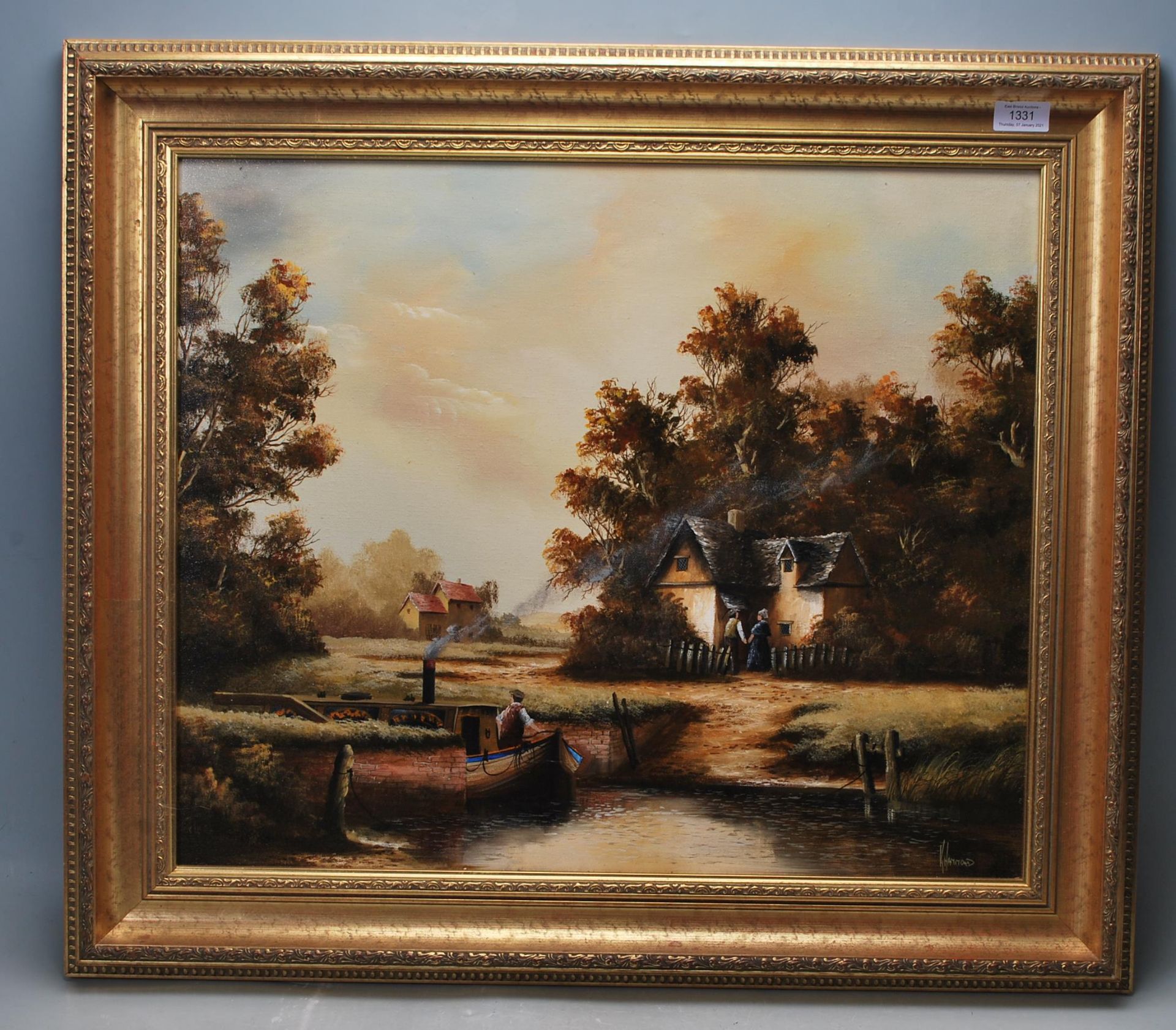 20TH CENTURY KEN HAMMOND OIL PAINTING