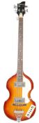 1960’S CANGLEWOOD RVB-2 VIOLIN BASS GUITAR WITH SUNBURST FINISH