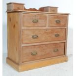 EDWARDIAN WALNUT COTTAGE DRESSING CHEST OF DRAWERS