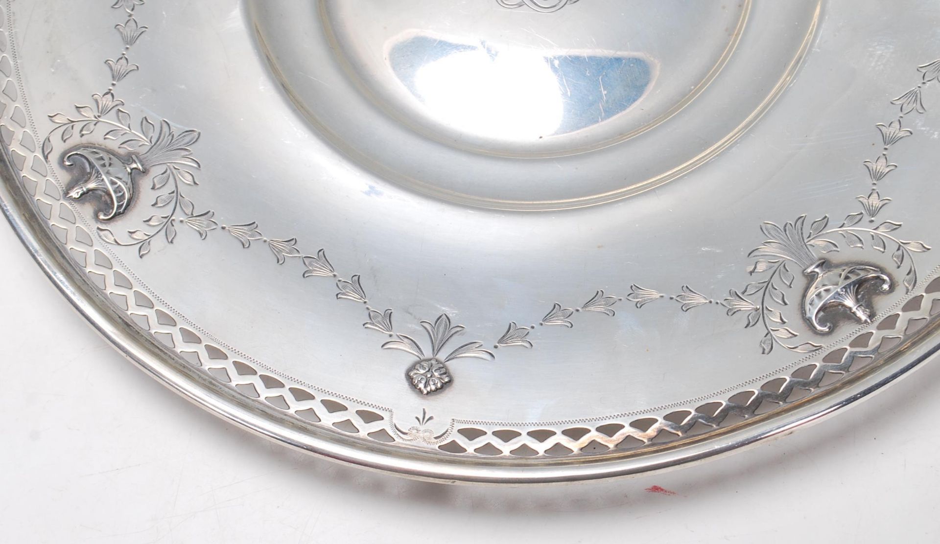 AMERICAN SILVER CENTREPIECE PLATE - Image 4 of 7