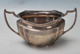 SILVER TWIN HANDLED CHESTER HALLMARKED BOWL