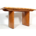 RETRO VINTAGE 1930S ART DECO WALNUT VENEER DINING TABLE