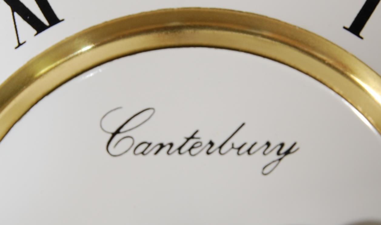 MAHOGANY CASED 8 DAY LINCOLN WALL CLOCK & CANTERBURY - Image 4 of 9