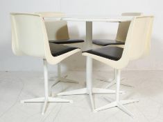 STEELUX LONDON DROP LEAF DINING TABLE / KITCHEN TABLE AND FOUR CHAIRS